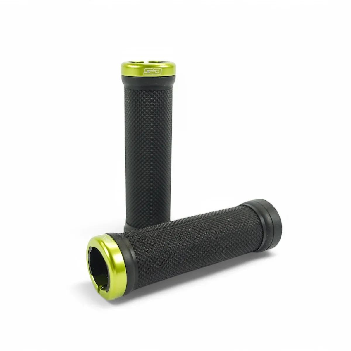 SD Bmx/Mtb Lock On Grip V2 Black/Lime Green Clamps